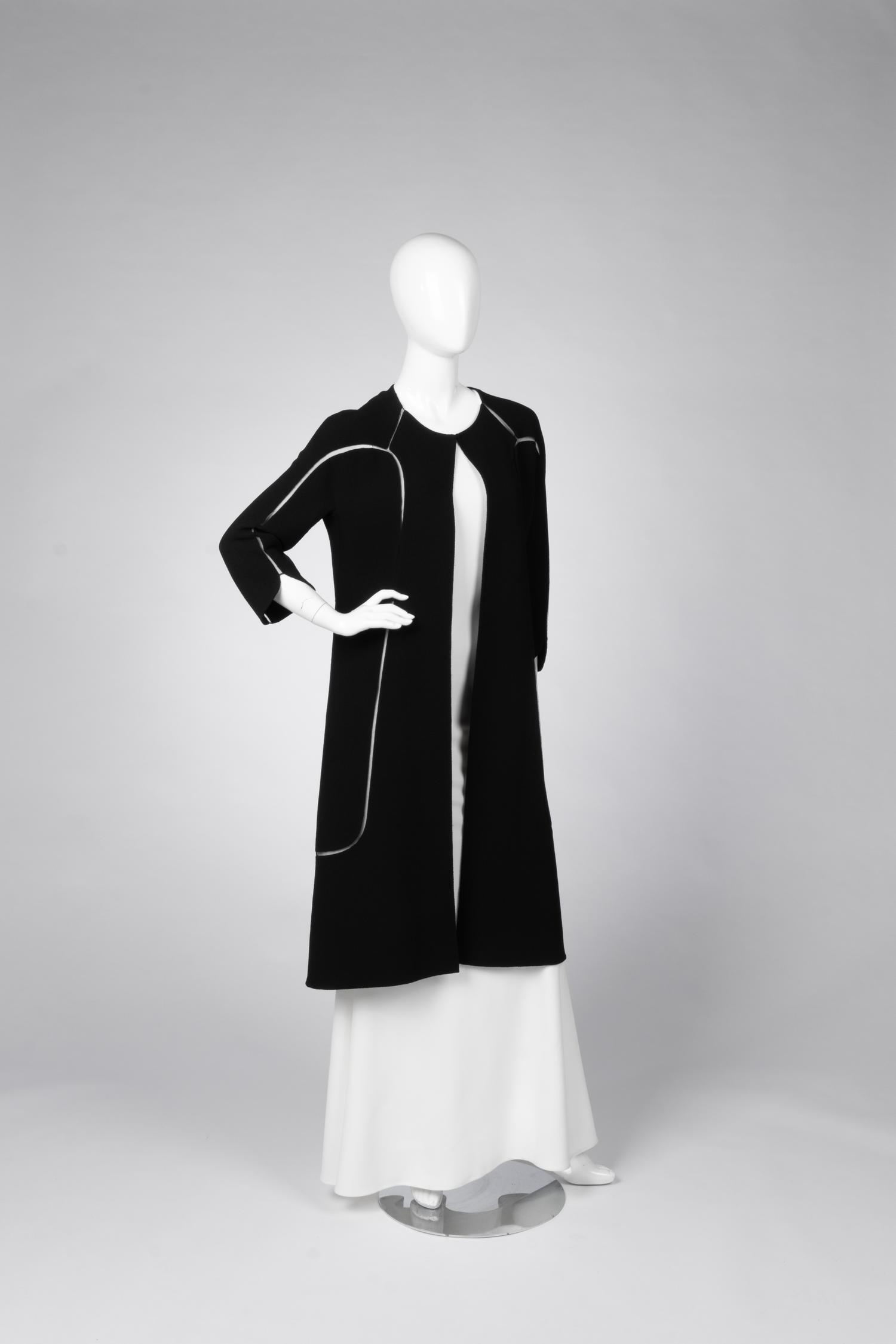 Ralph Rucci Wool Jacket with Net Inserts