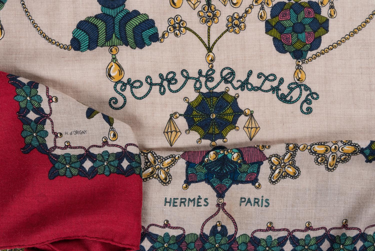 Hermès Cashmere/Silk Scarf