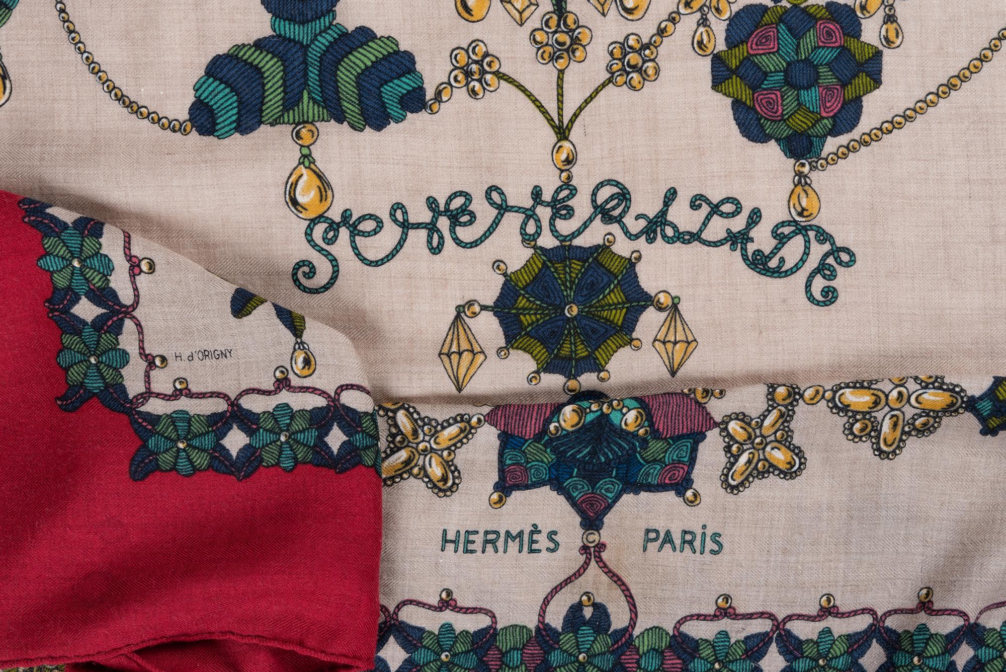 Hermès Cashmere/Silk Scarf