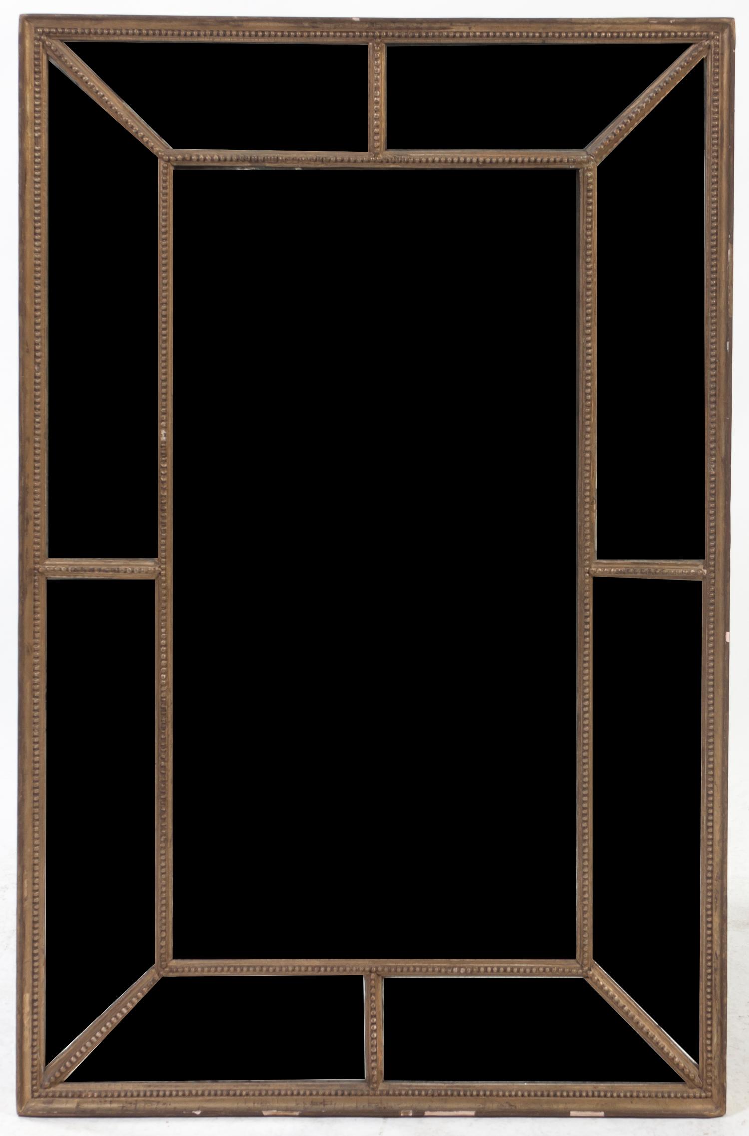 An Italian Giltwood Mirror, Height 40 5/8 x width 28 1/4 inches.