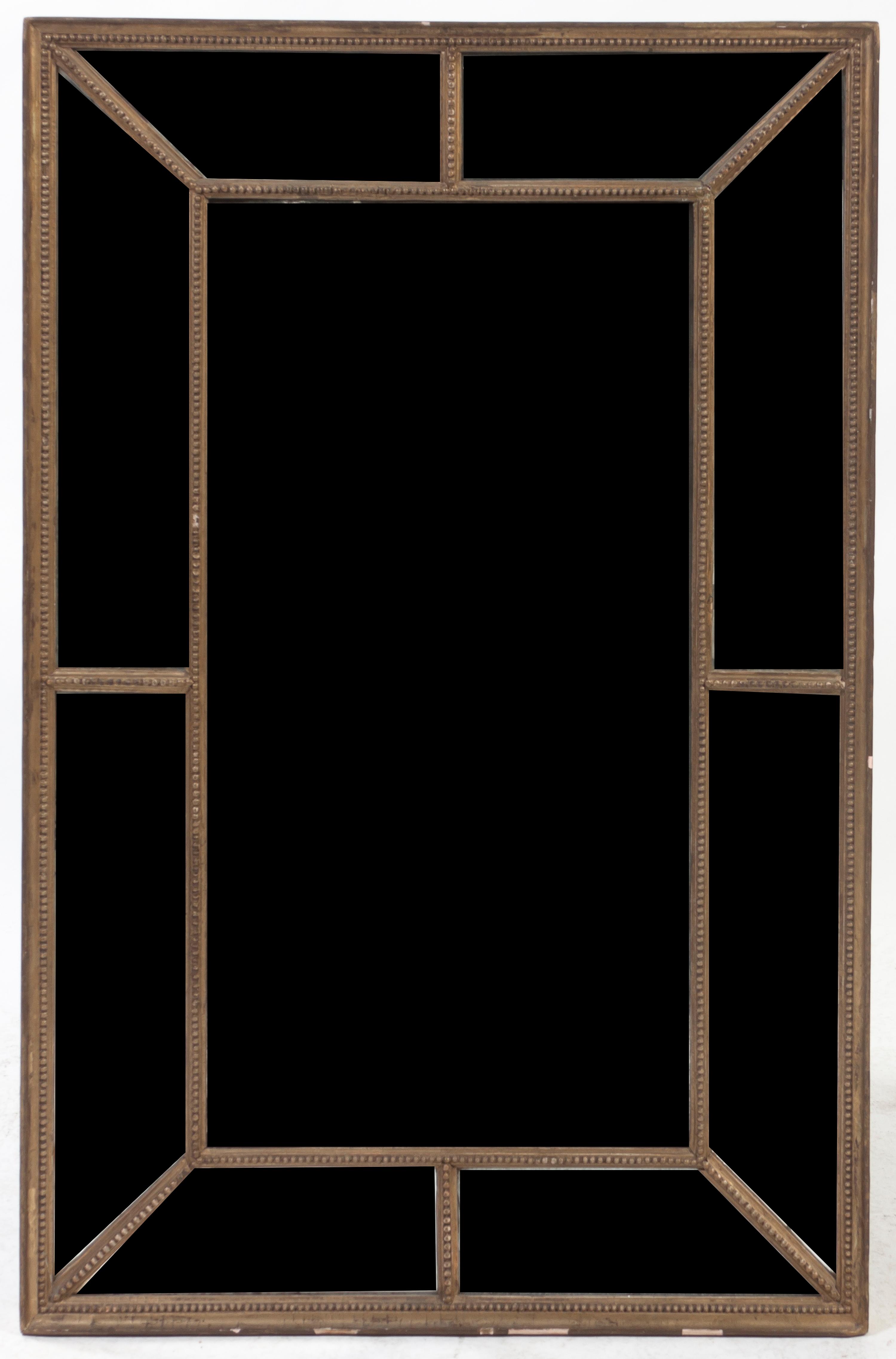 An Italian Giltwood Mirror, Height 40 5/8 x width 28 1/4 inches.