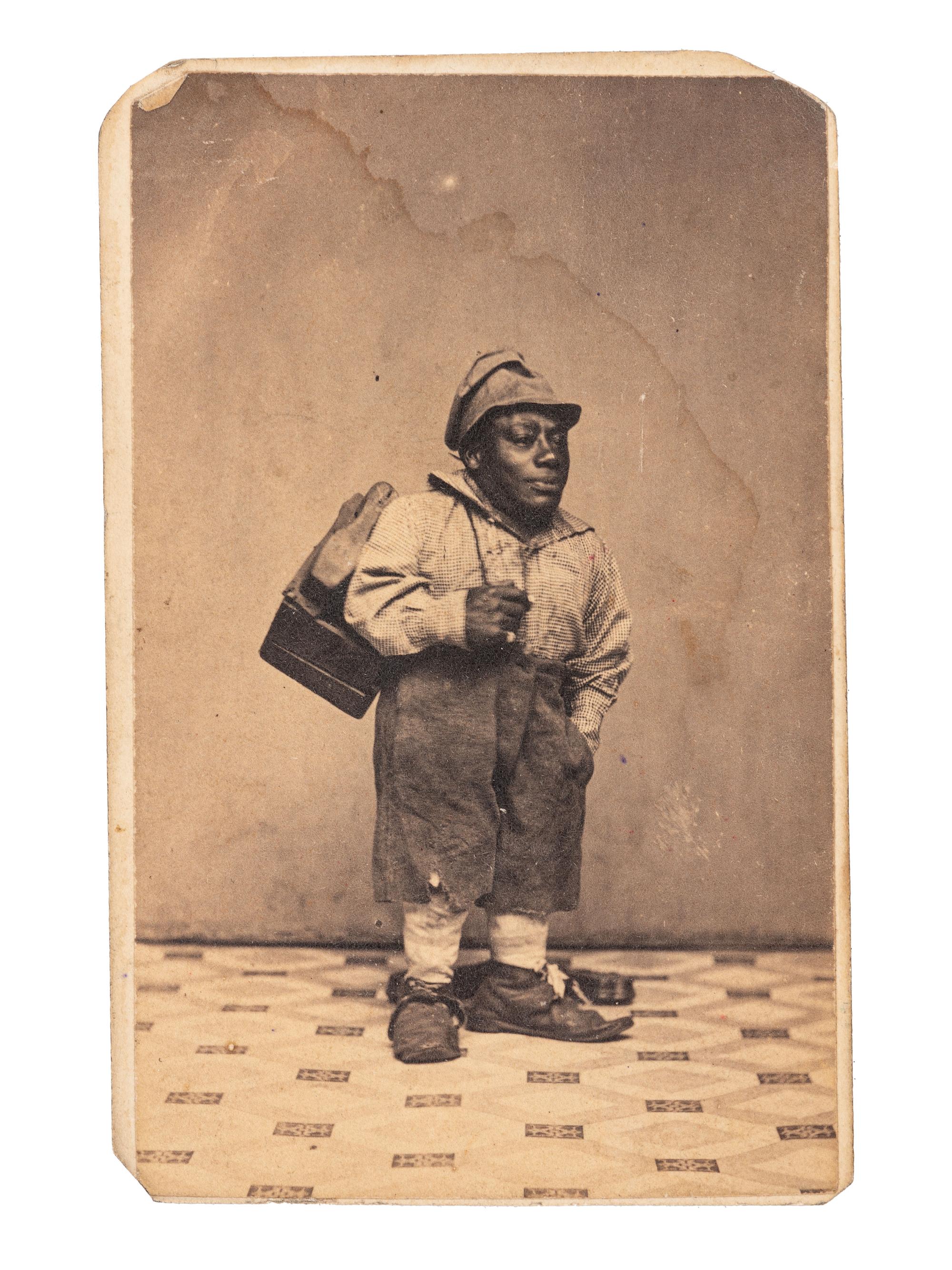 [EARLY PHOTOGRAPHY]. CDV of Black performer, likely Thomas Dilward, AKA "Japanese Tommy."