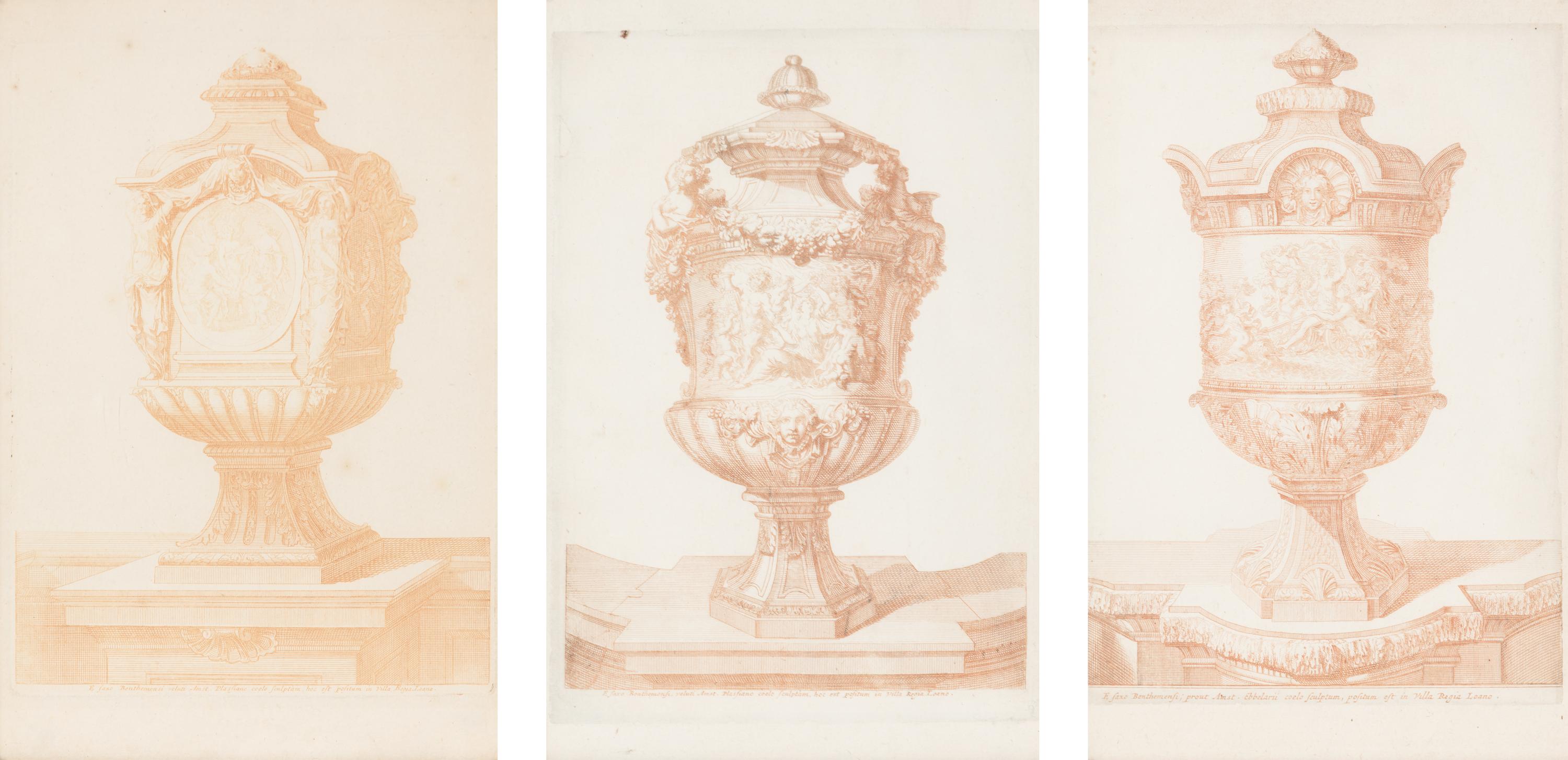Three Copper Plate Engravings After Daniel Marot