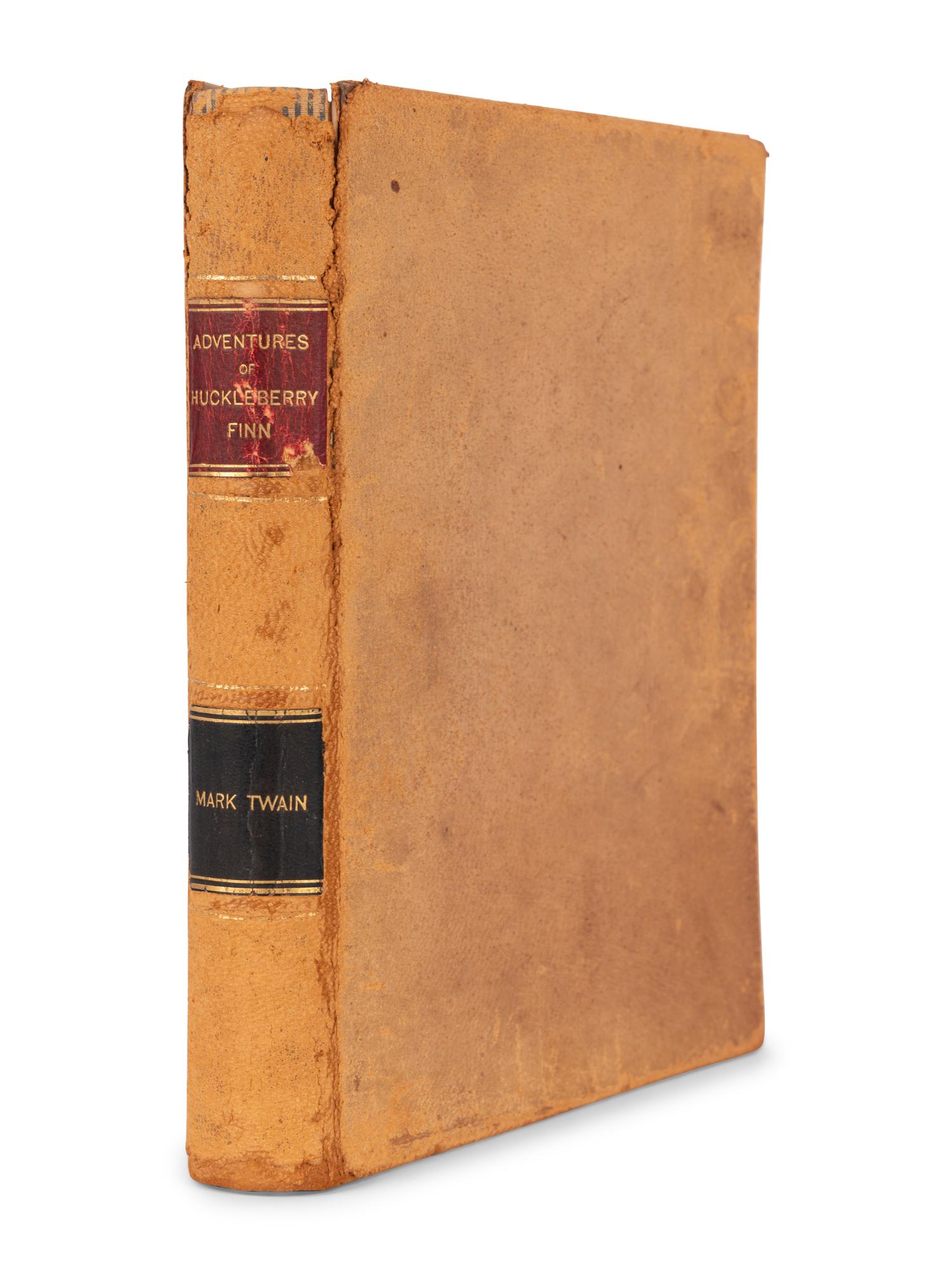 CLEMENS, Samuel Langhorne ("Mark Twain") (1835-1910). The Adventures of Huckleberry Finn . New York: Charles L. Webster & Company, 1885.