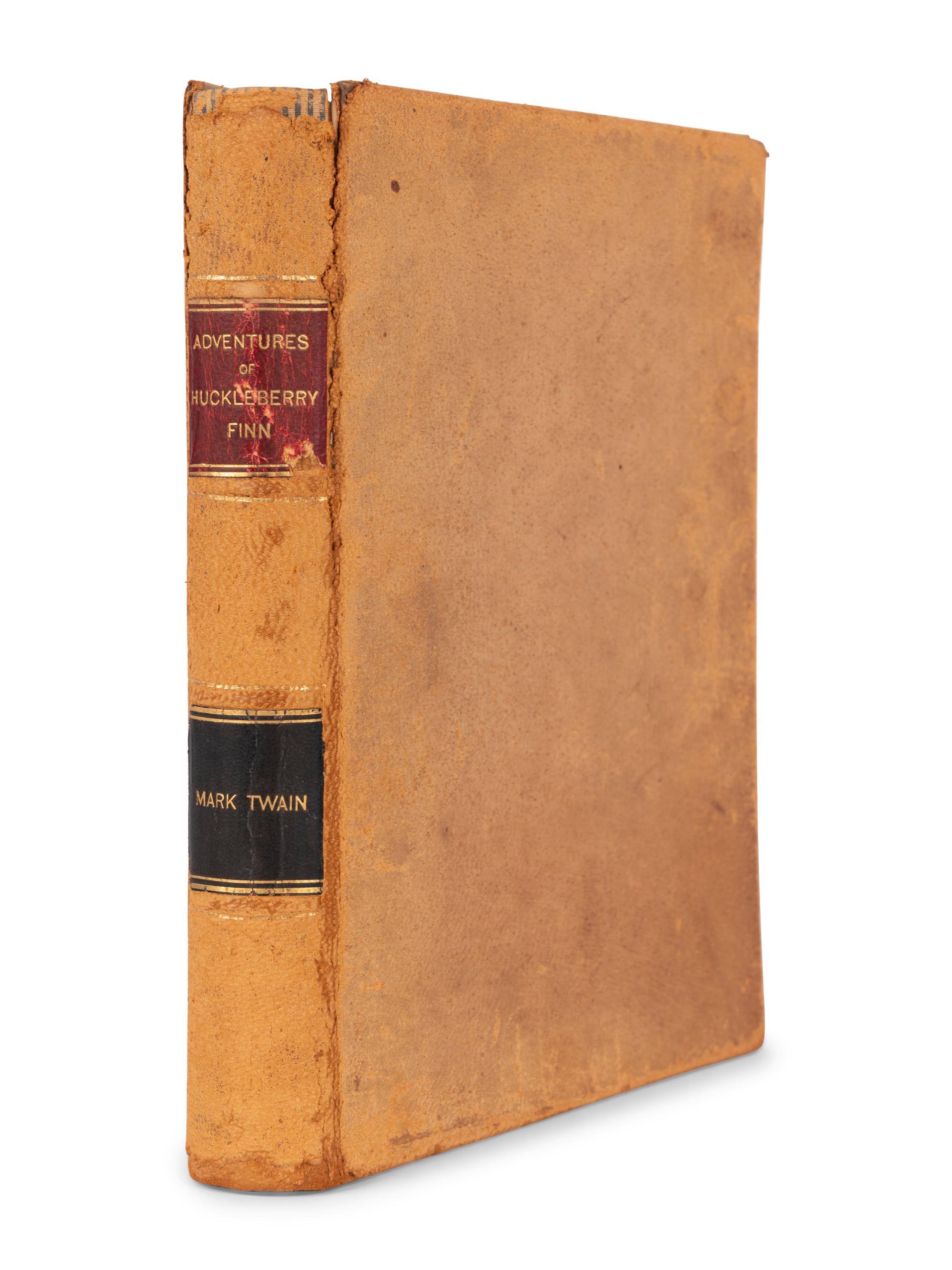 CLEMENS, Samuel Langhorne ("Mark Twain") (1835-1910). The Adventures of Huckleberry Finn . New York: Charles L. Webster & Company, 1885.