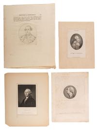 [WASHINGTON, George (1732-1799)] -- [WASHINGTON, Martha (1731-1802)]. A group of engraved portraits of George and Martha Washington, comprising: