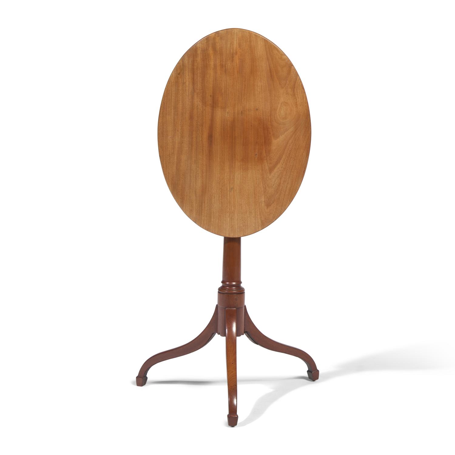 A Federal Mahogany Tilt-Top Candlestand
