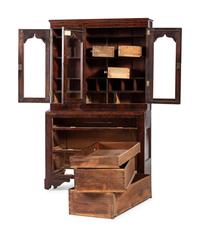 A Classical Mahogany Secretary Bookcase