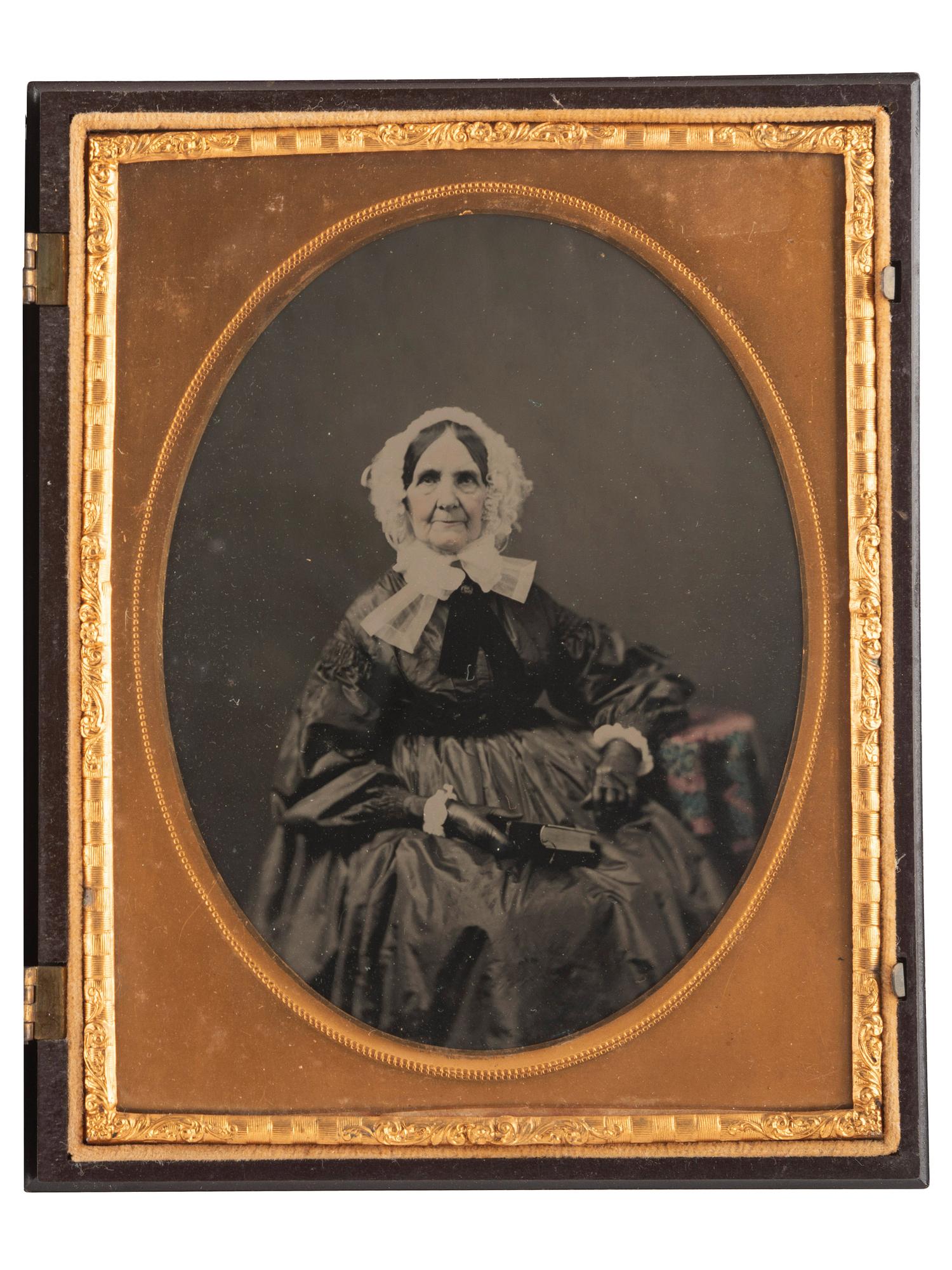 [EARLY PHOTOGRAPHY]. A group of Union cases, highlighted by half plate American Country Life case containing ambrotype.