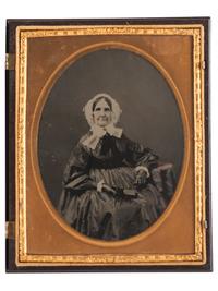 [EARLY PHOTOGRAPHY]. A group of Union cases, highlighted by half plate American Country Life case containing ambrotype.
