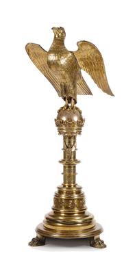 A Gothic Revival Brass Eagle on Stand Height 76 inches. — 19TH CENTURY