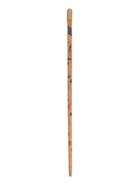 [CIVIL WAR]. Folk-art carved polychrome walking stick with patriotic motifs, incl. Army Corps badges.