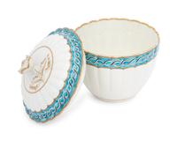 A Worcester Porcelain Covered Sugar Bowl
