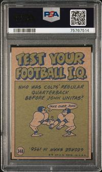 A Group of 1972 Topps High Number PSA Graded Football Cards,