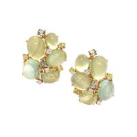 MULTIGEM AND DIAMOND CLUSTER EARCLIPS