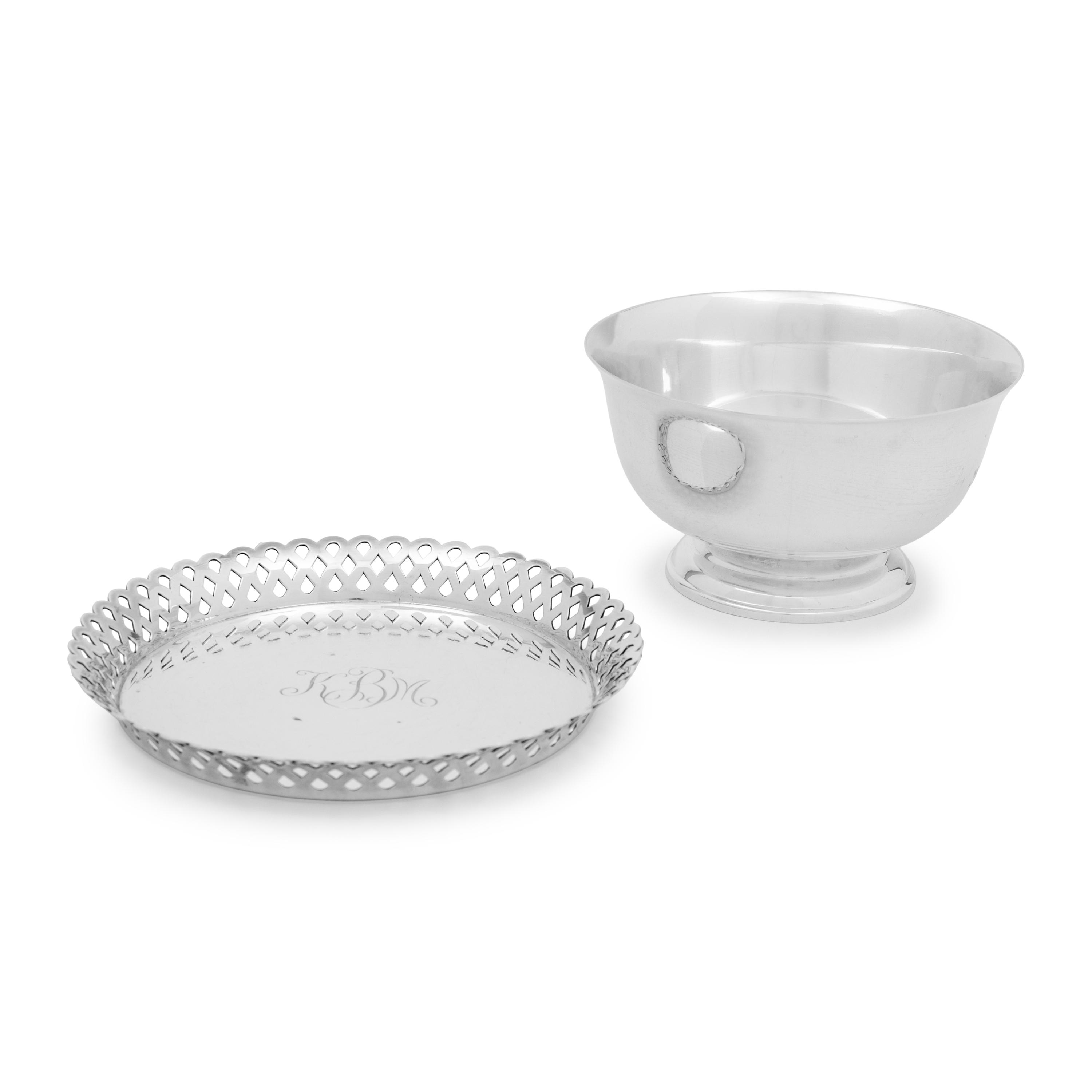 Two Tiffany and Co. Silver Table Articles