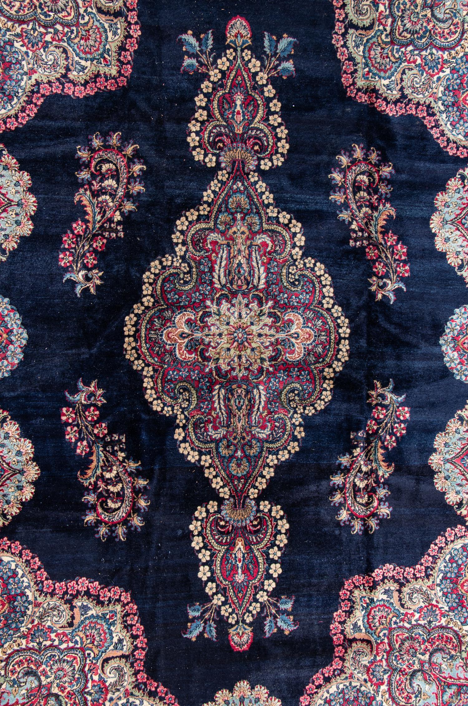 A Kirman Wool Rug