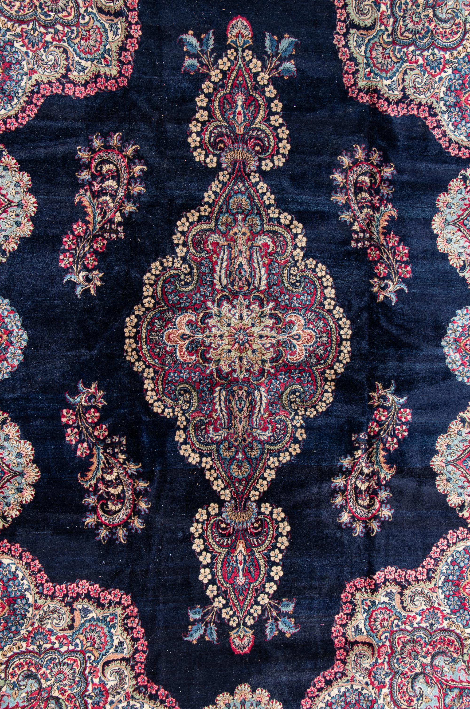A Kirman Wool Rug