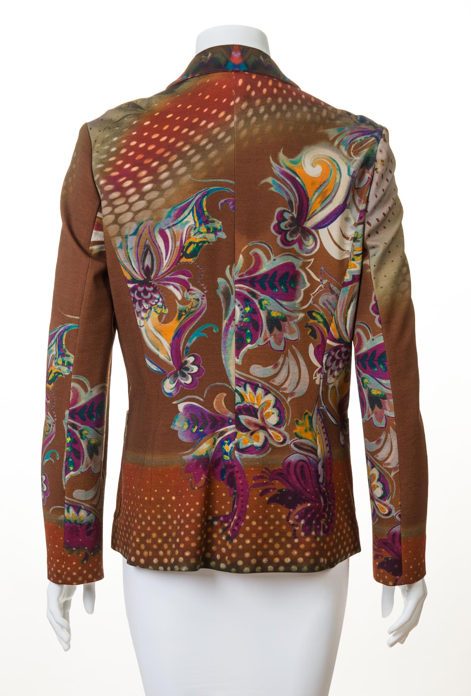 An Etro Multicolor Jacket, Size 46.