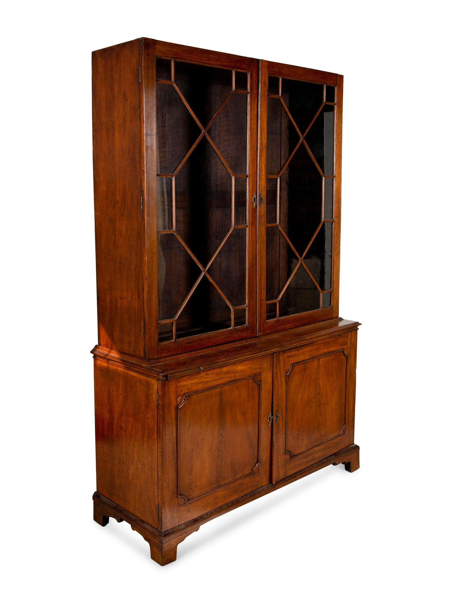 A George III Style Mahogany Bookcase — 19TH CENTURY