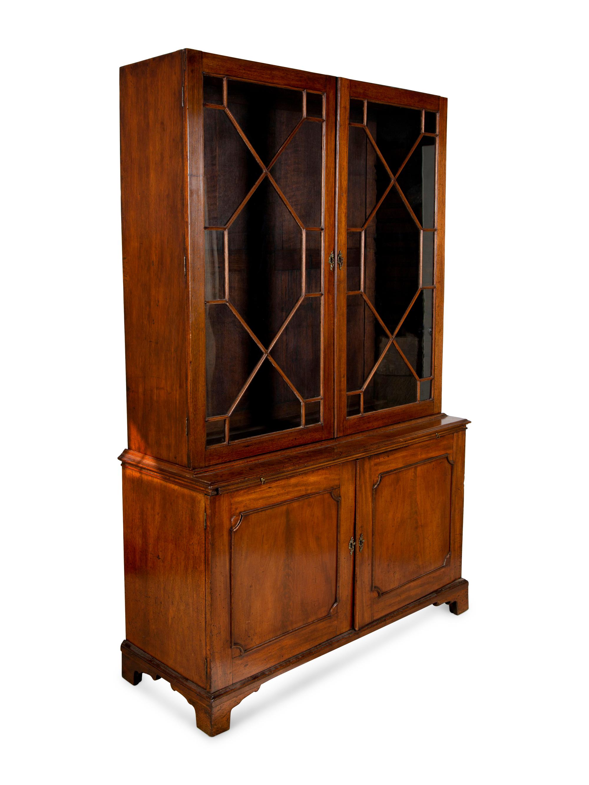 A George III Style Mahogany Bookcase — 19TH CENTURY