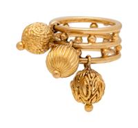 An 18 Karat Yellow Gold Charm Ring,