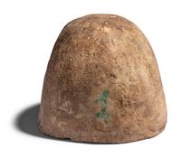 An Egyptian Plaster Canopic Jar Lid of Amset