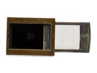 [EARLY PHOTOGRAPHY]. Tropical miniature truncated plate camera. E. Krauss, Paris.