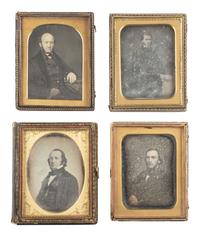 [EARLY PHOTOGRAPHY]. 18 quarter plate or smaller daguerreotype portraits of gentlemen.