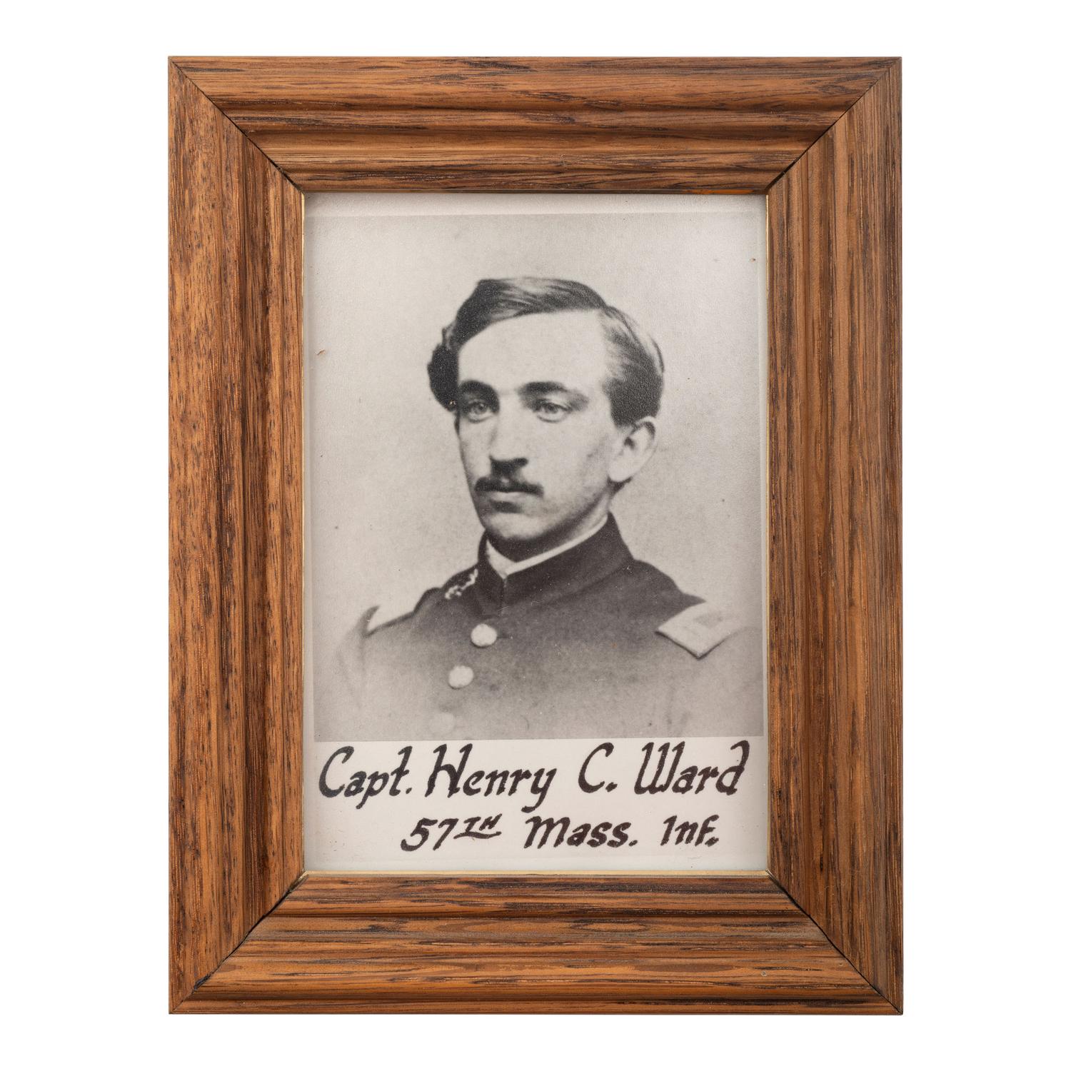 Two Ames Presentation Swords to Lt. Henry Ward (Capt.) 57th Mass Infantry WIA at Antietam, Spotsylvania & Petersburg, POW Petersburg & Post-War General