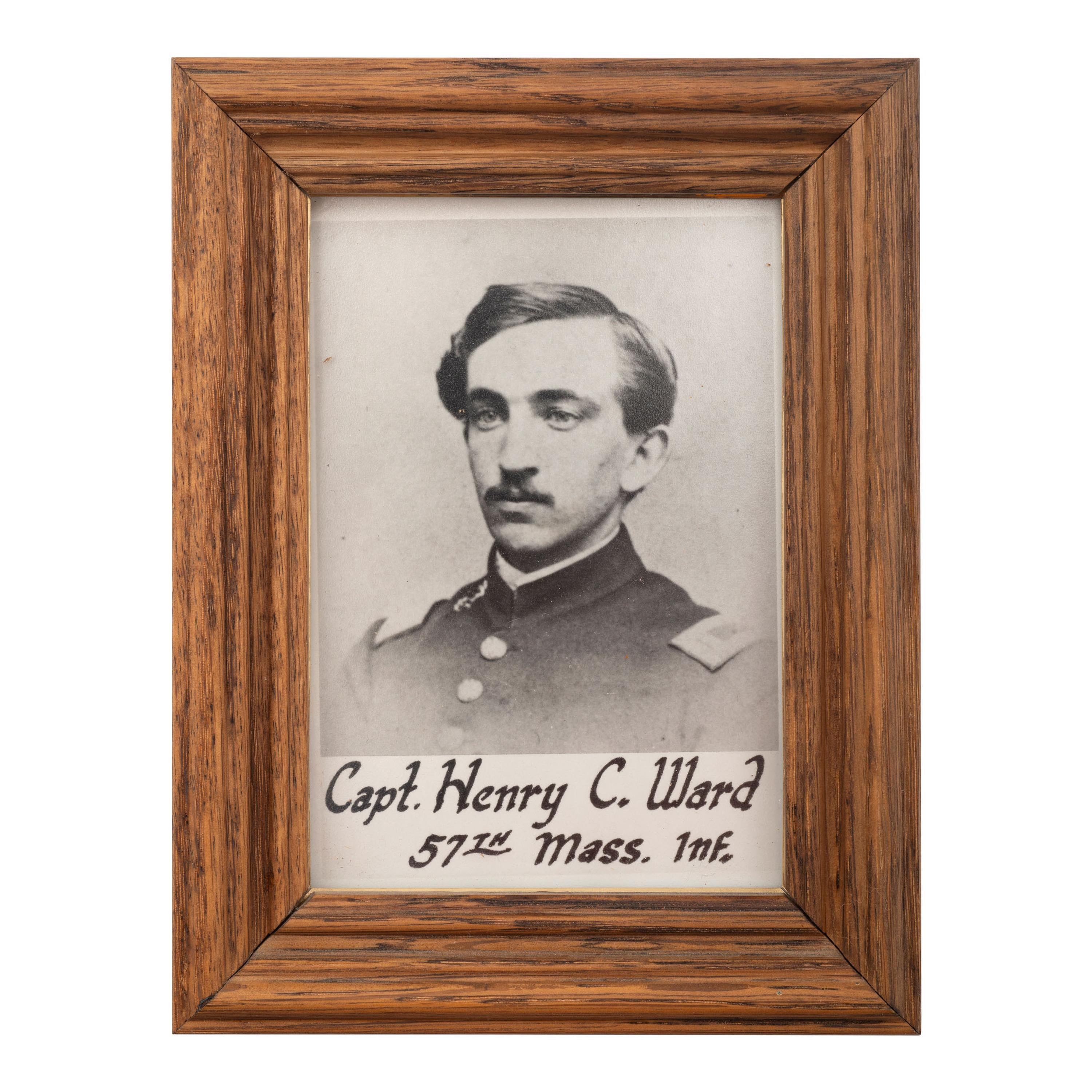 Two Ames Presentation Swords to Lt. Henry Ward (Capt.) 57th Mass Infantry WIA at Antietam, Spotsylvania & Petersburg, POW Petersburg & Post-War General