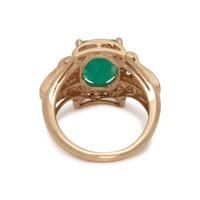 EMERALD AND DIAMOND RING