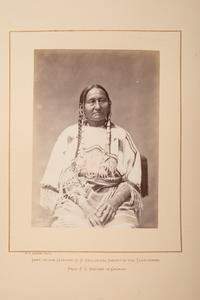 Studio Portrait of Brulé Lakota Chief Two Strike's Wife. Washington, DC, 1872
