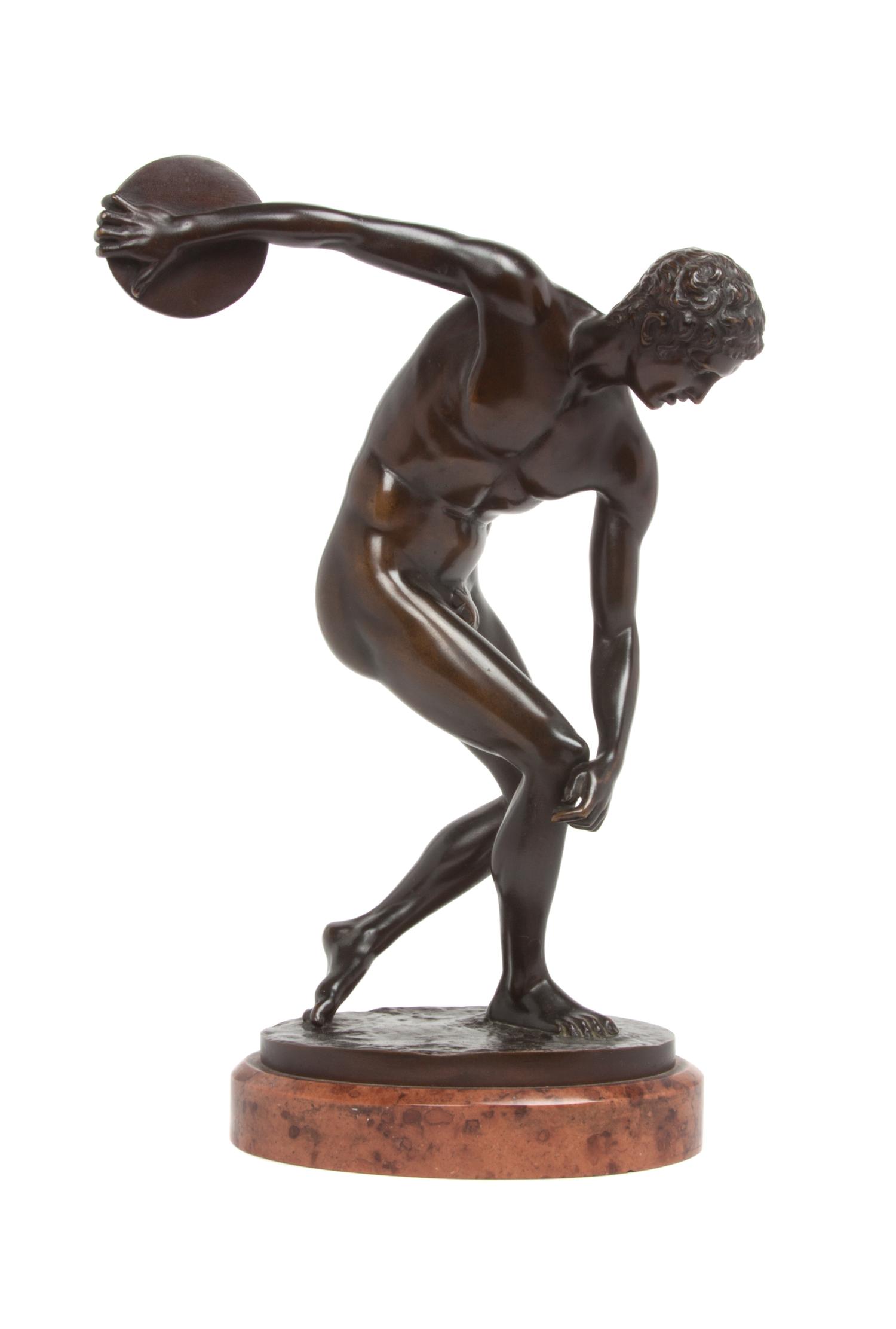 An Italian Bronze Figure Height 10 1/2 inches. — AFTER THE ANTIQUE