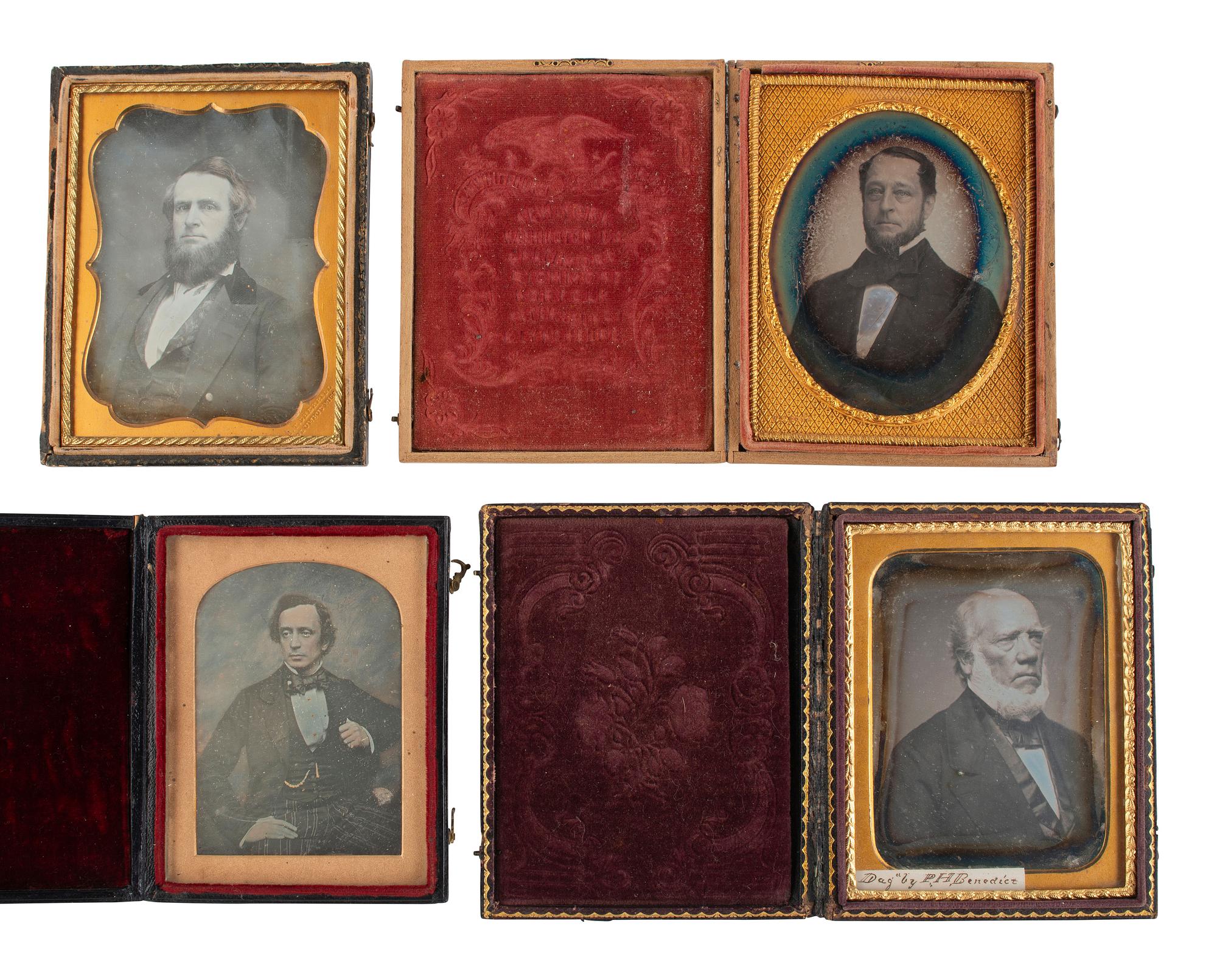 [EARLY PHOTOGRAPHY]. 23 quarter plate daguerreotypes featuring men of varying ages.