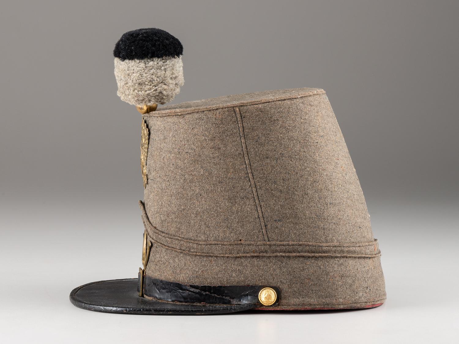 [MILITIA]. 1851 Pattern Massachusetts Militia shako.