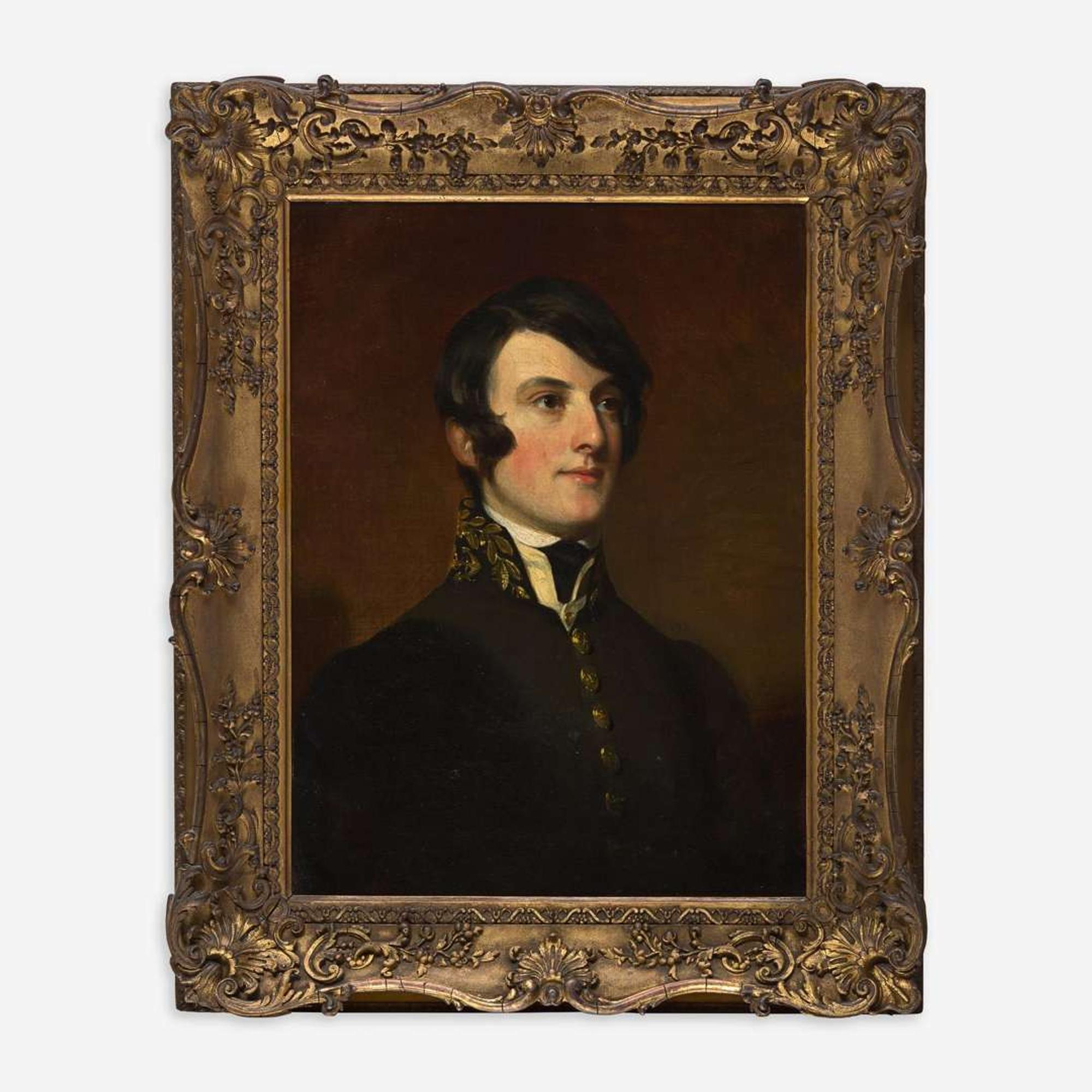 American School 19th century Portrait of a Young Naval Midshipman, circa 1835