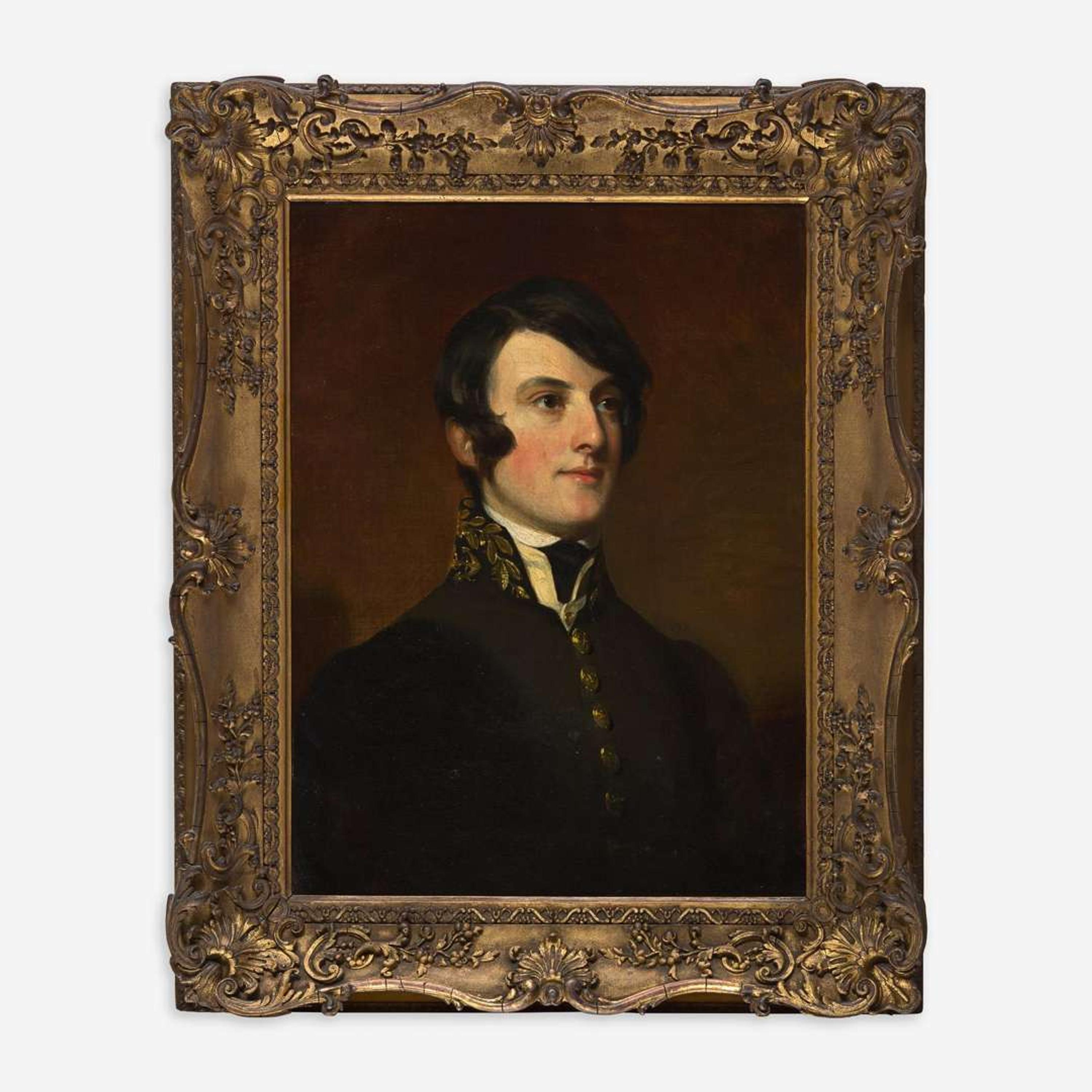 American School 19th century Portrait of a Young Naval Midshipman, circa 1835