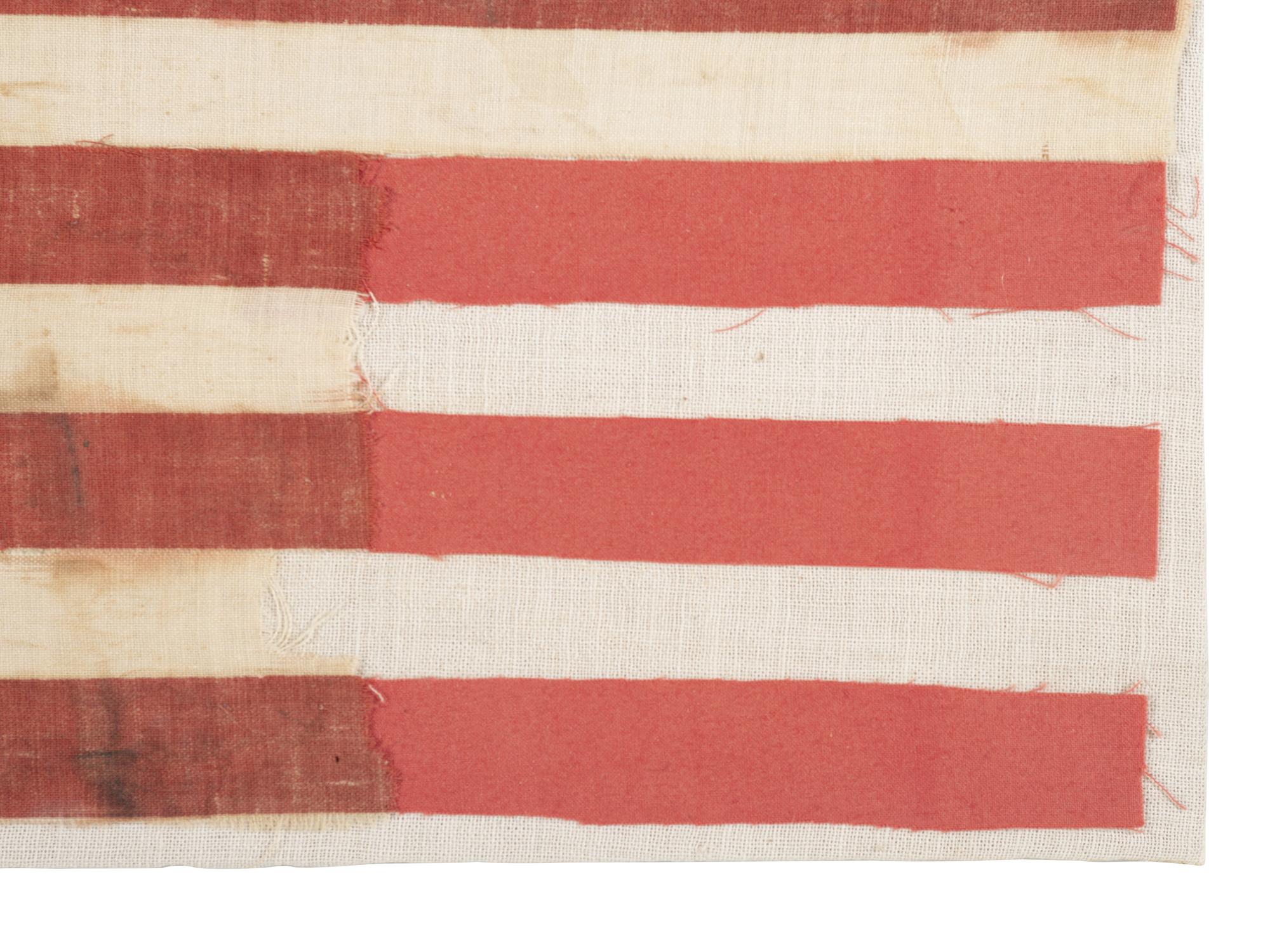 [FLAGS]. 39-star parade flag with triple medallion star pattern. Ca 1889-1890.