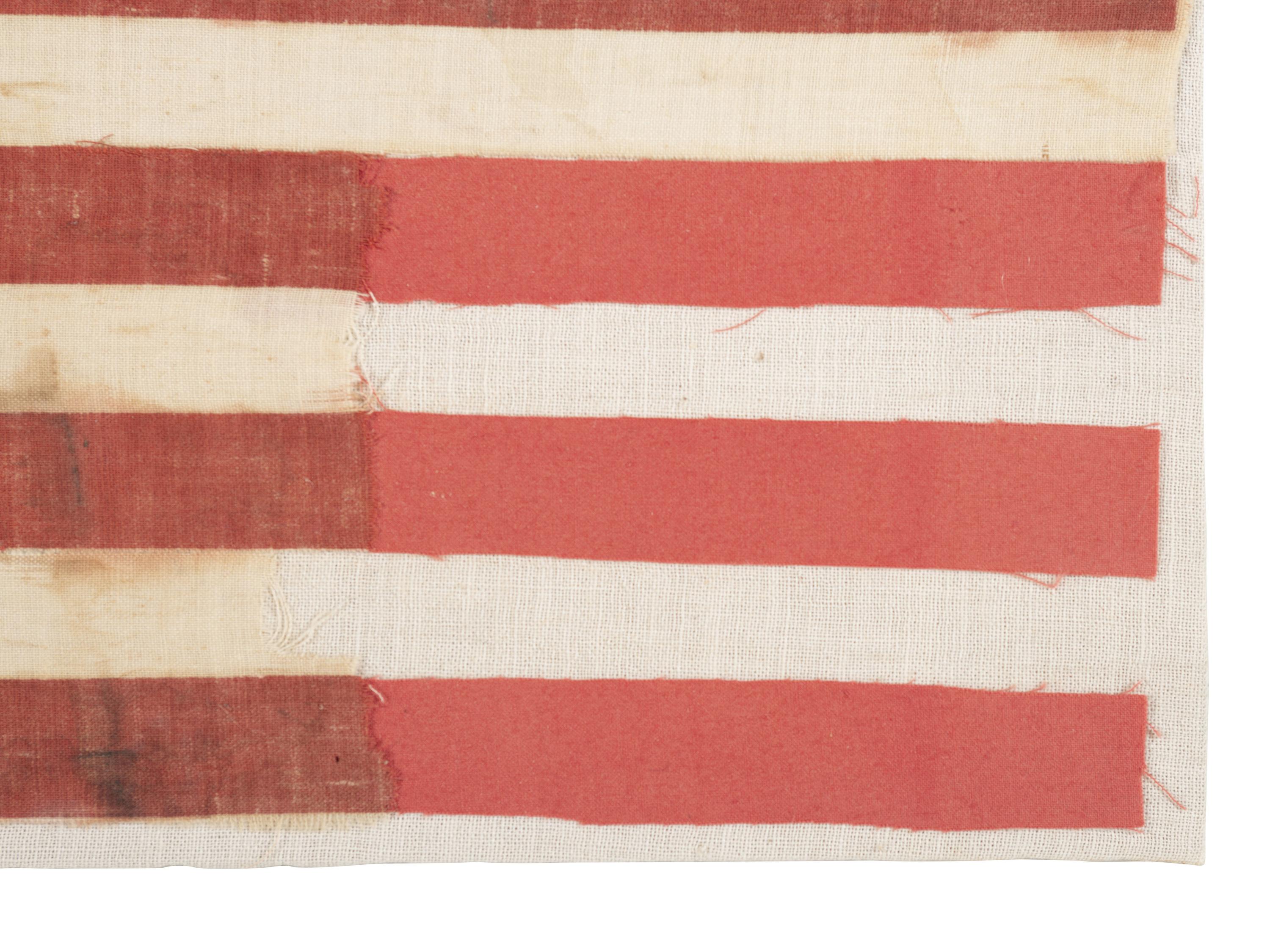 [FLAGS]. 39-star parade flag with triple medallion star pattern. Ca 1889-1890.
