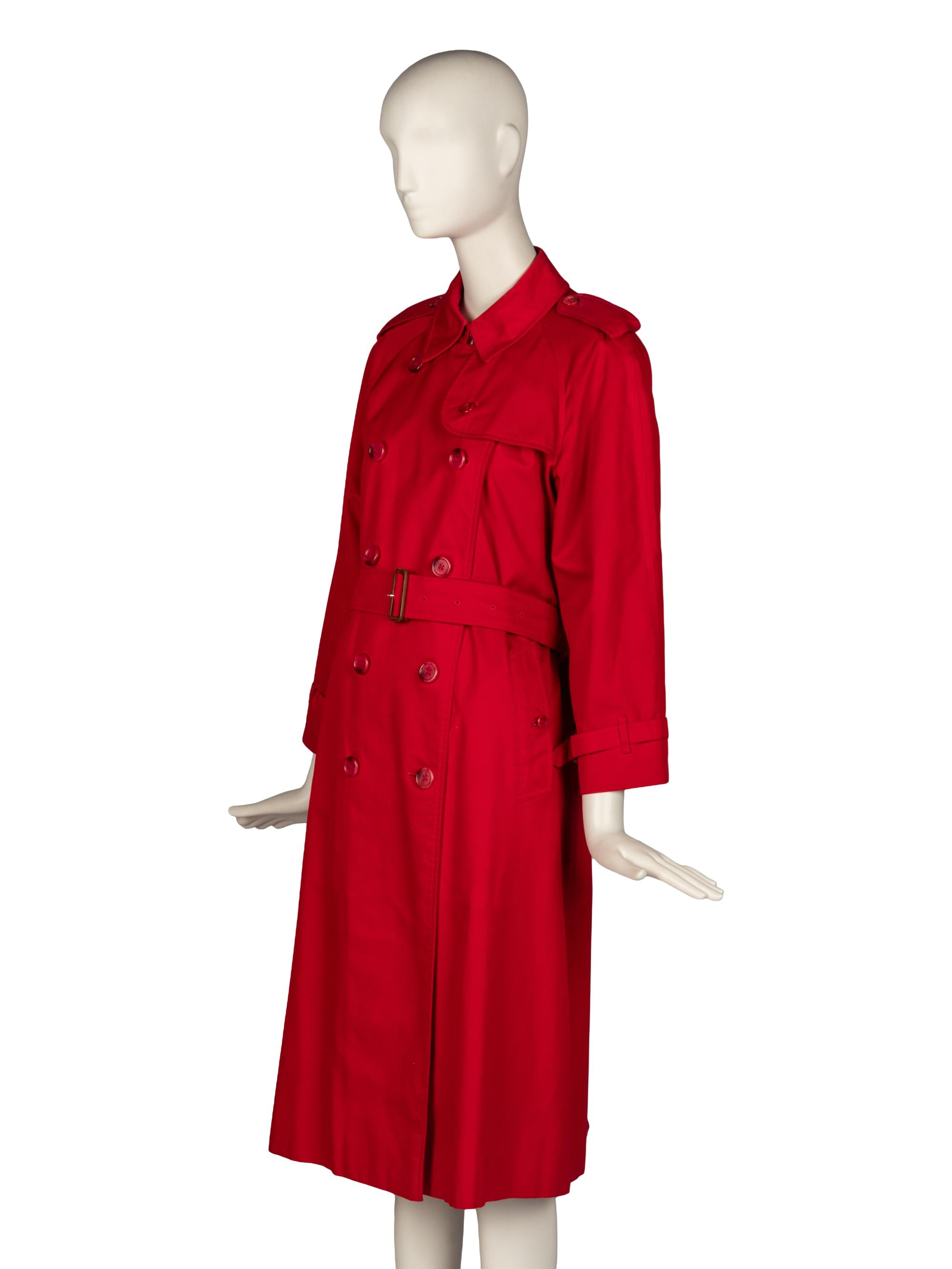 Burberry Red Raincoat