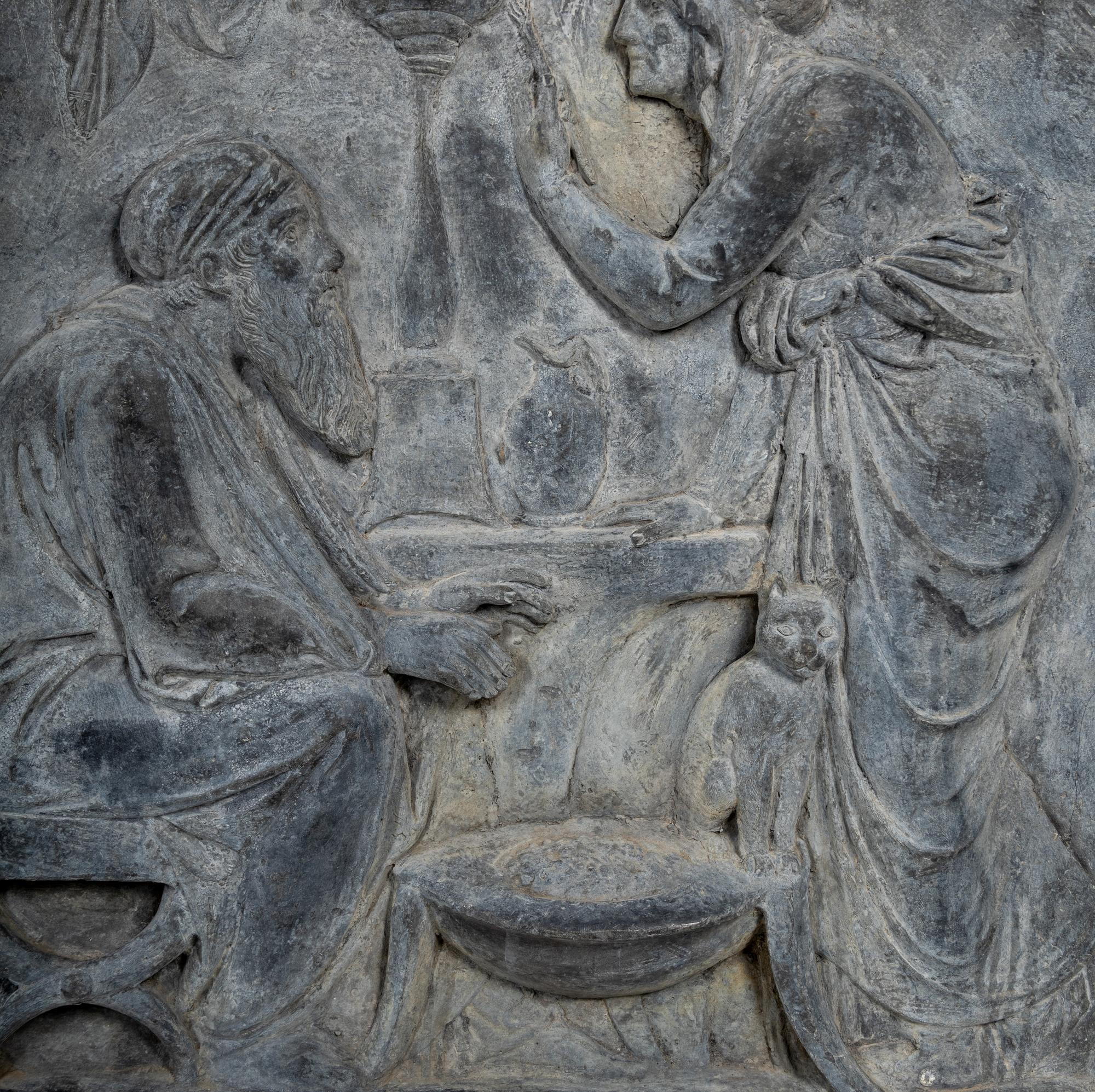 Four Lead Wall Plaques Depicting the Four Ages of Man Attributed to Bertel Thorvaldsen (Danish, c. 1770-1844)