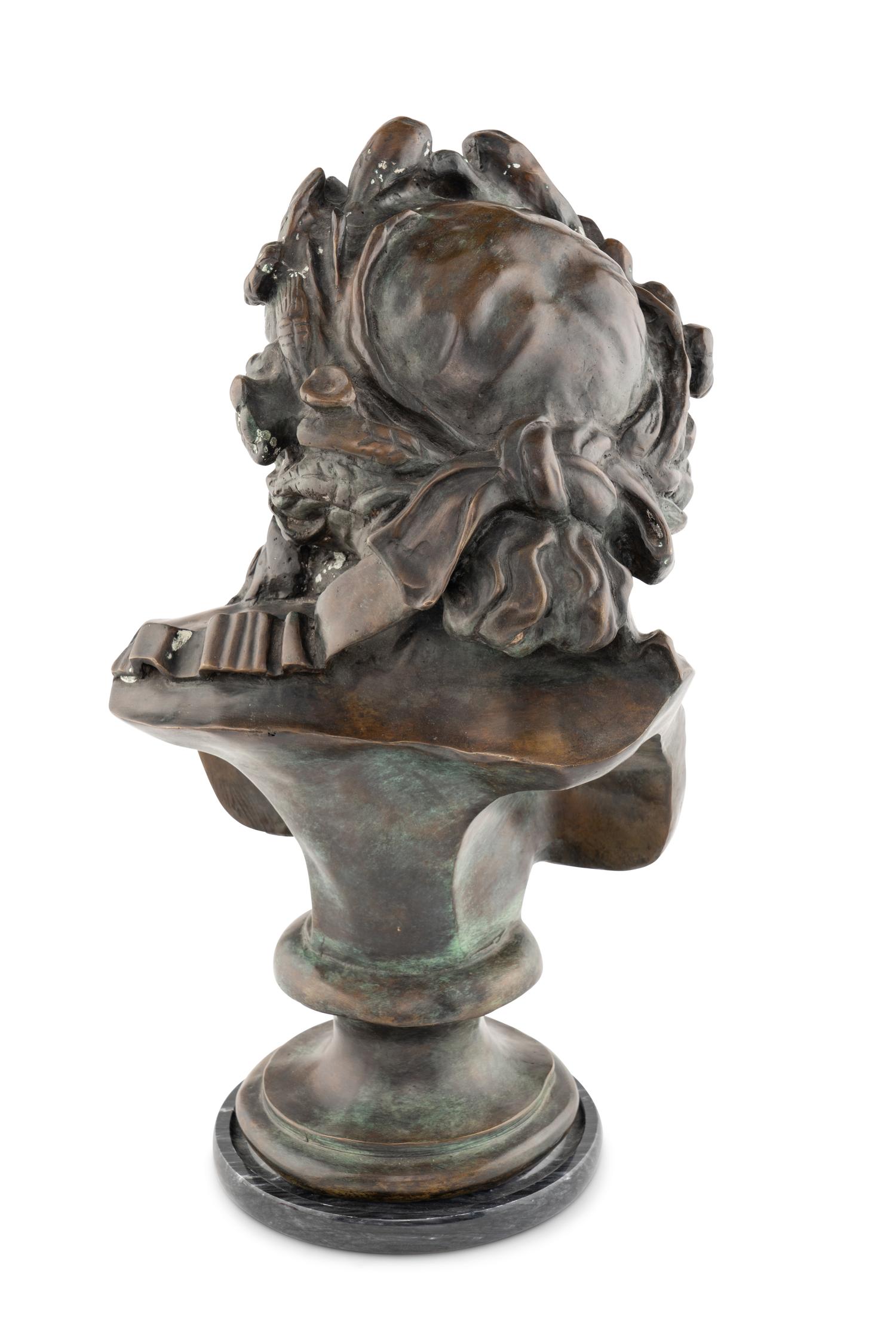 A Continental Bronze Bust