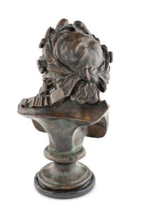 A Continental Bronze Bust
