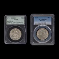 A 1936-S San Diego Commemorative 50c Coin [PCGS MS65] and a 1936 Joseph T. Robinson Commemorative 50c Coin [PCGS MS64]