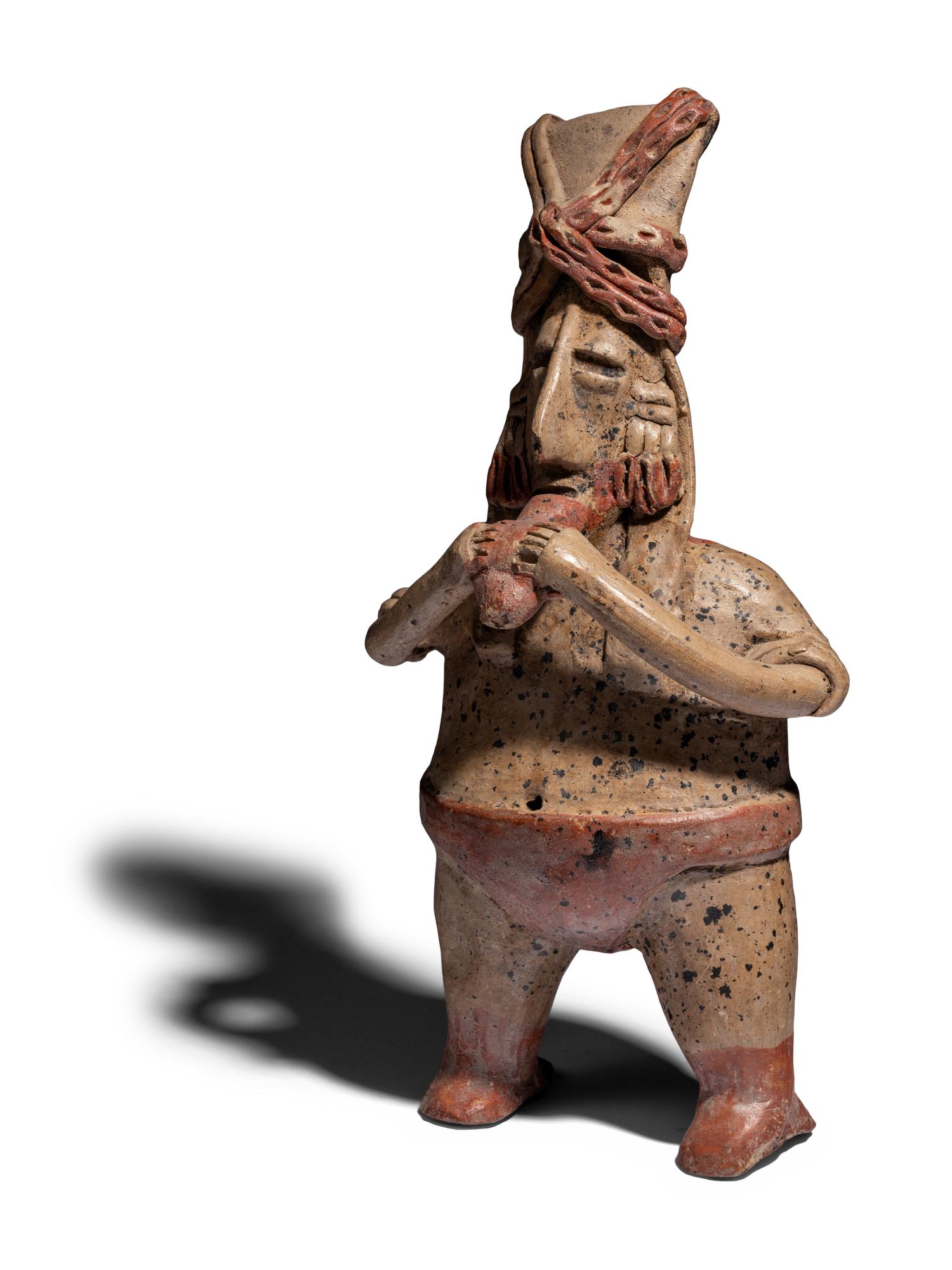A Jalisco Terracotta Flute Player