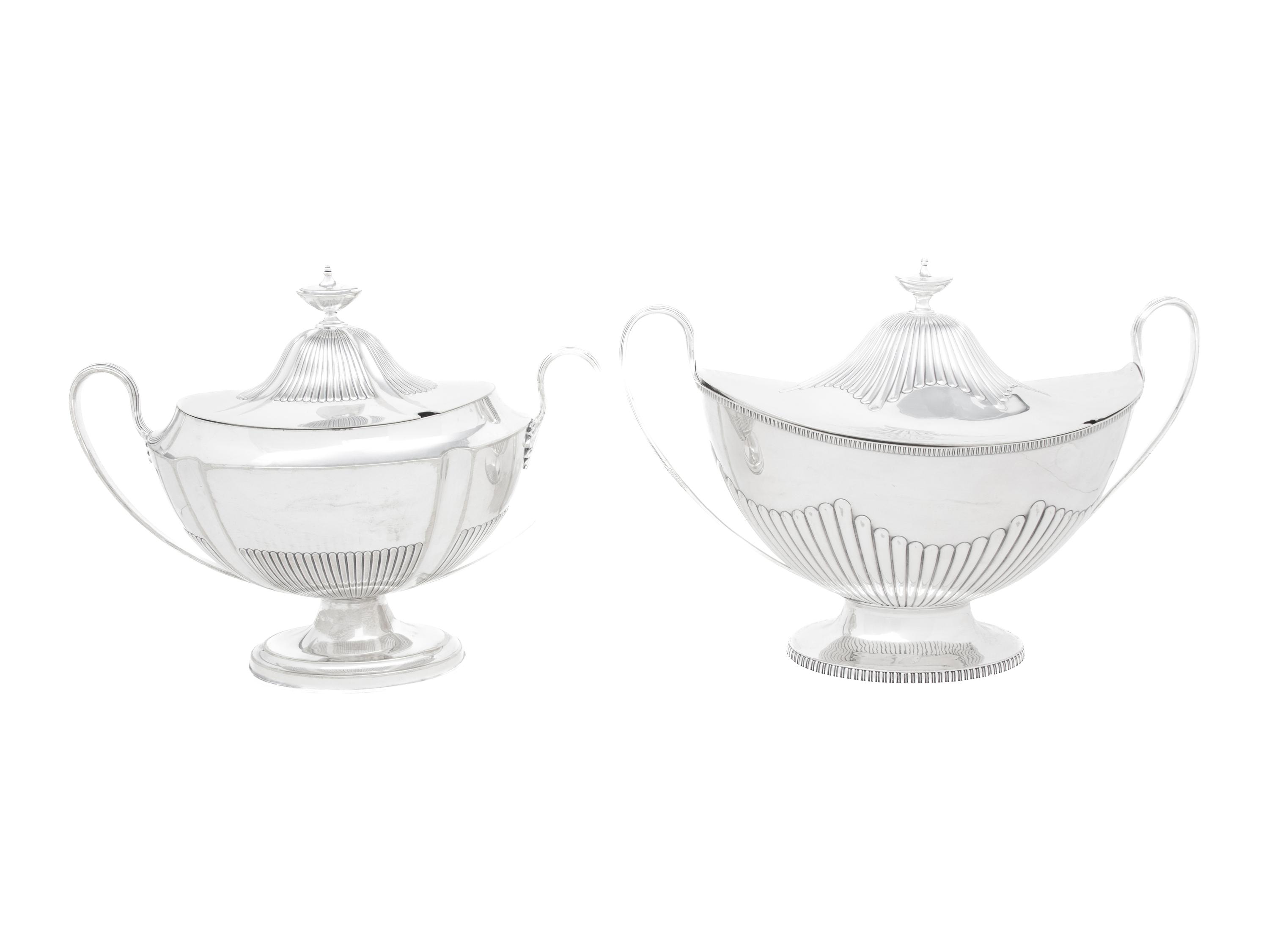 Two English Silver-Plate Tureens