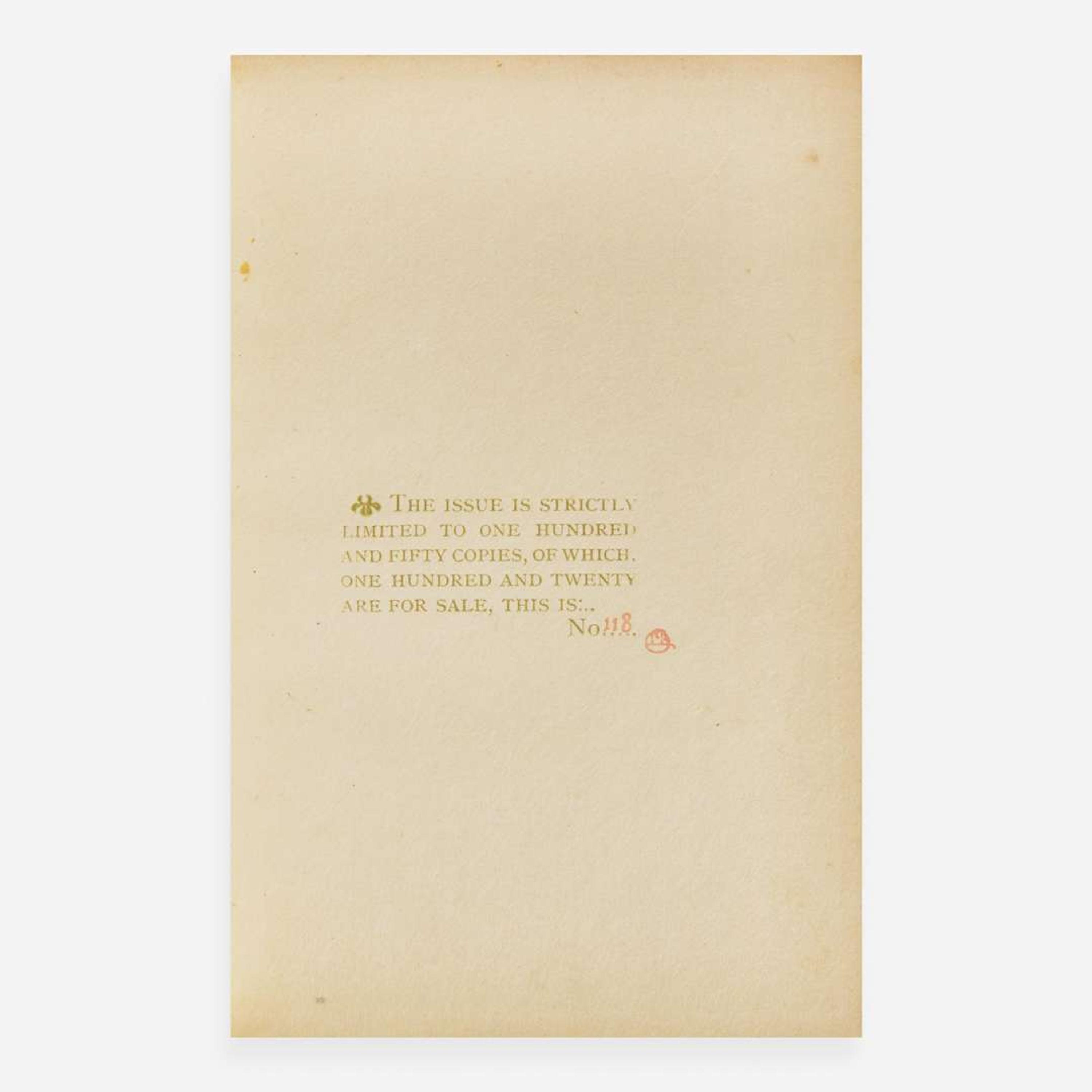 [Private Press] [Eragny Press] Rust, Margaret, and Lucien Pissarro The Queen of the Fishes. An Adaptation in English of a Fairy Tale of Valois