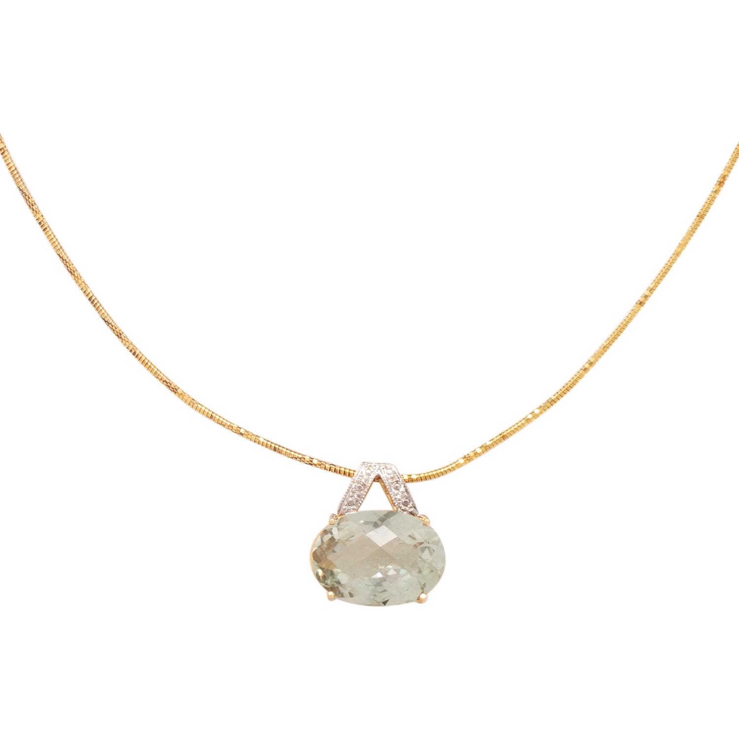 QUARTZ PENDANT NECKLACE
