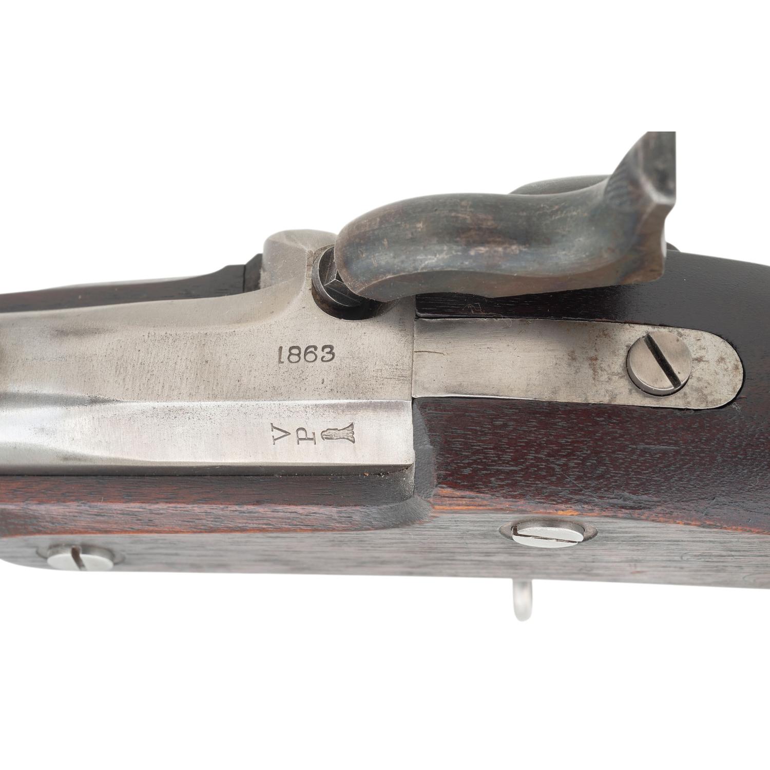 Fine US Springfield Model 1863 Rifle Musket With Post Civil War Whitney Retailer Mark